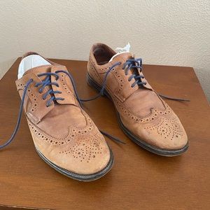 Mens G.h. Bass wing tip leather shoes 10